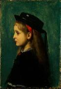 Jean-Jacques Henner Alsatian Girl Sweden oil painting reproduction